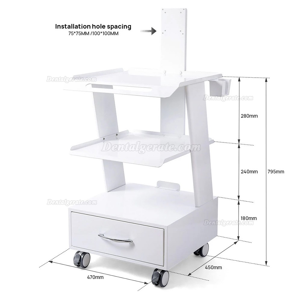 Dentech K2 dental ger&auml;tewagen instrumentenwagen zahnarzt mit schubladen